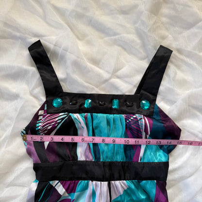 Abstract retro cami top