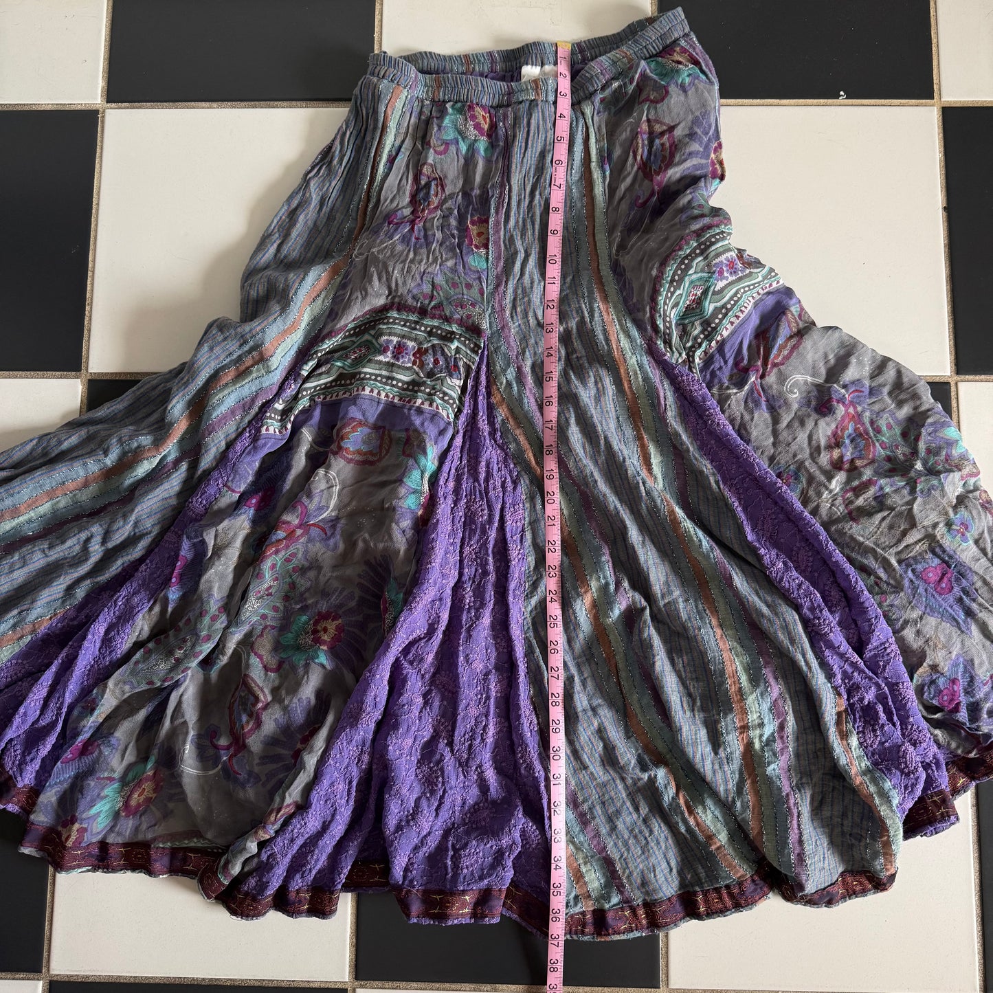 Purple cottage boho maxi