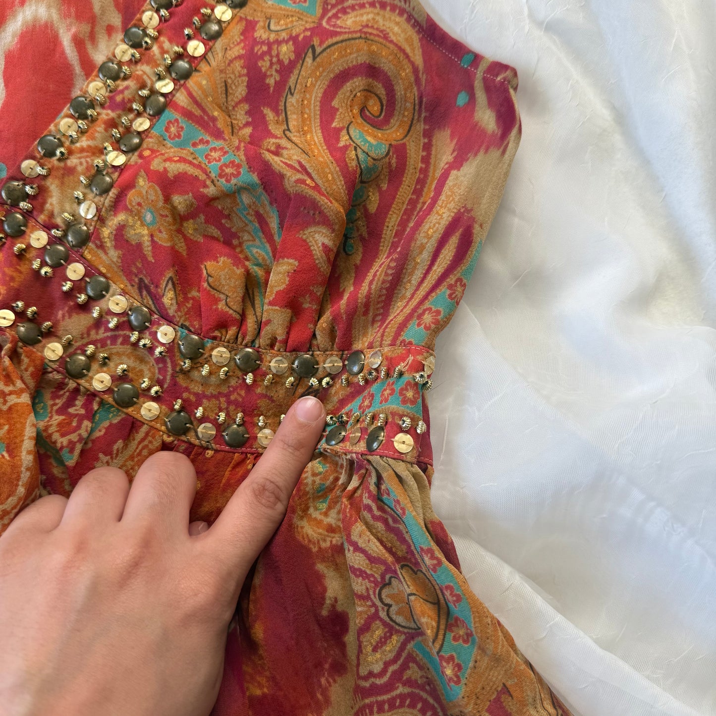 Summer sequin tank top