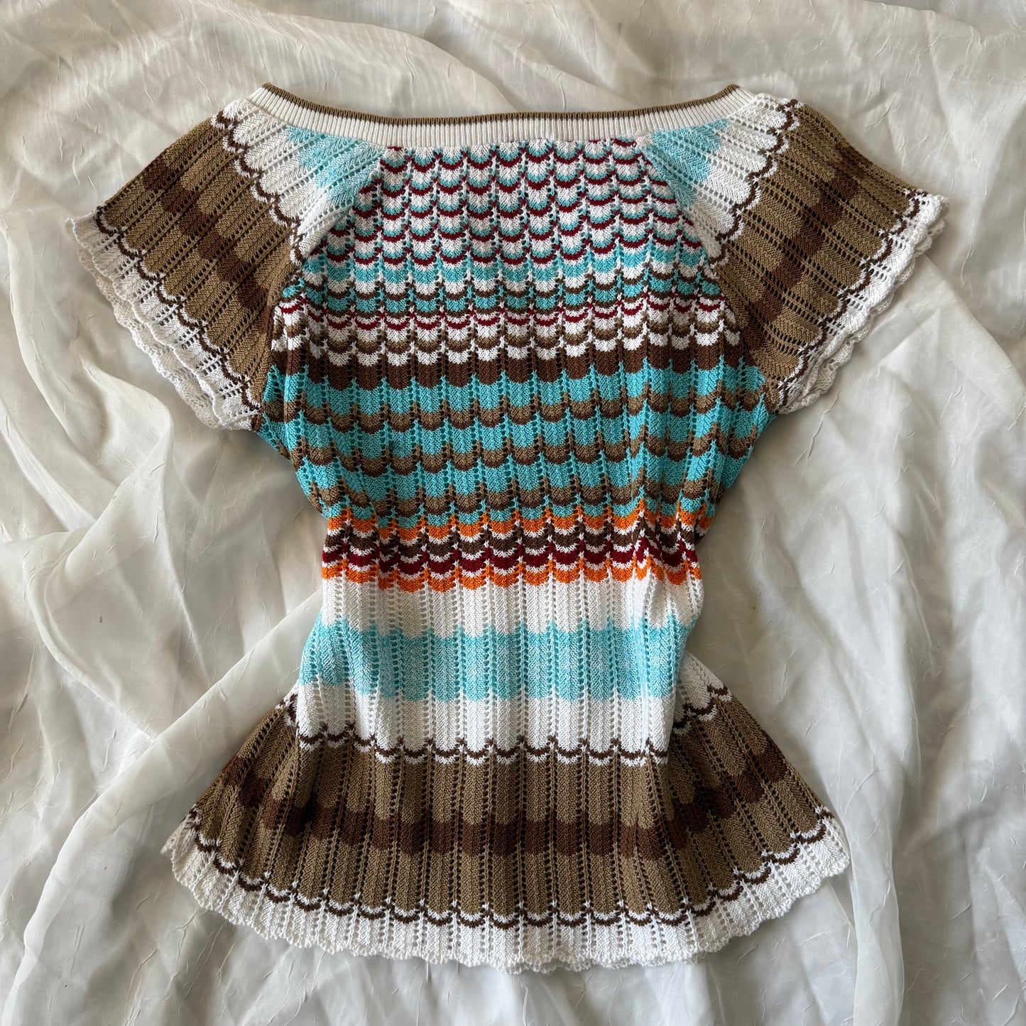 Soft knitted beach top