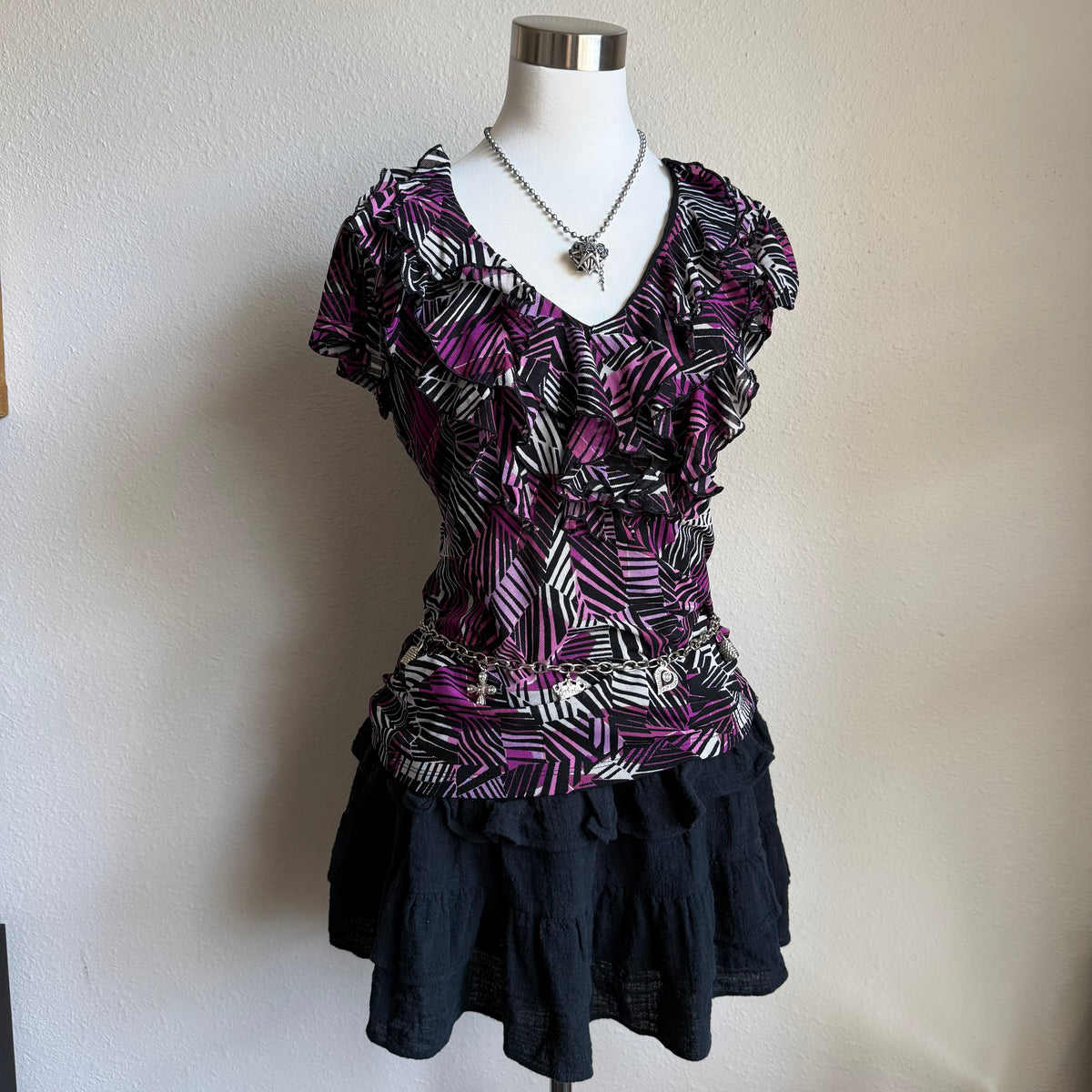 East 5th office ruffled top
