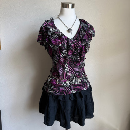 East 5th office ruffled top