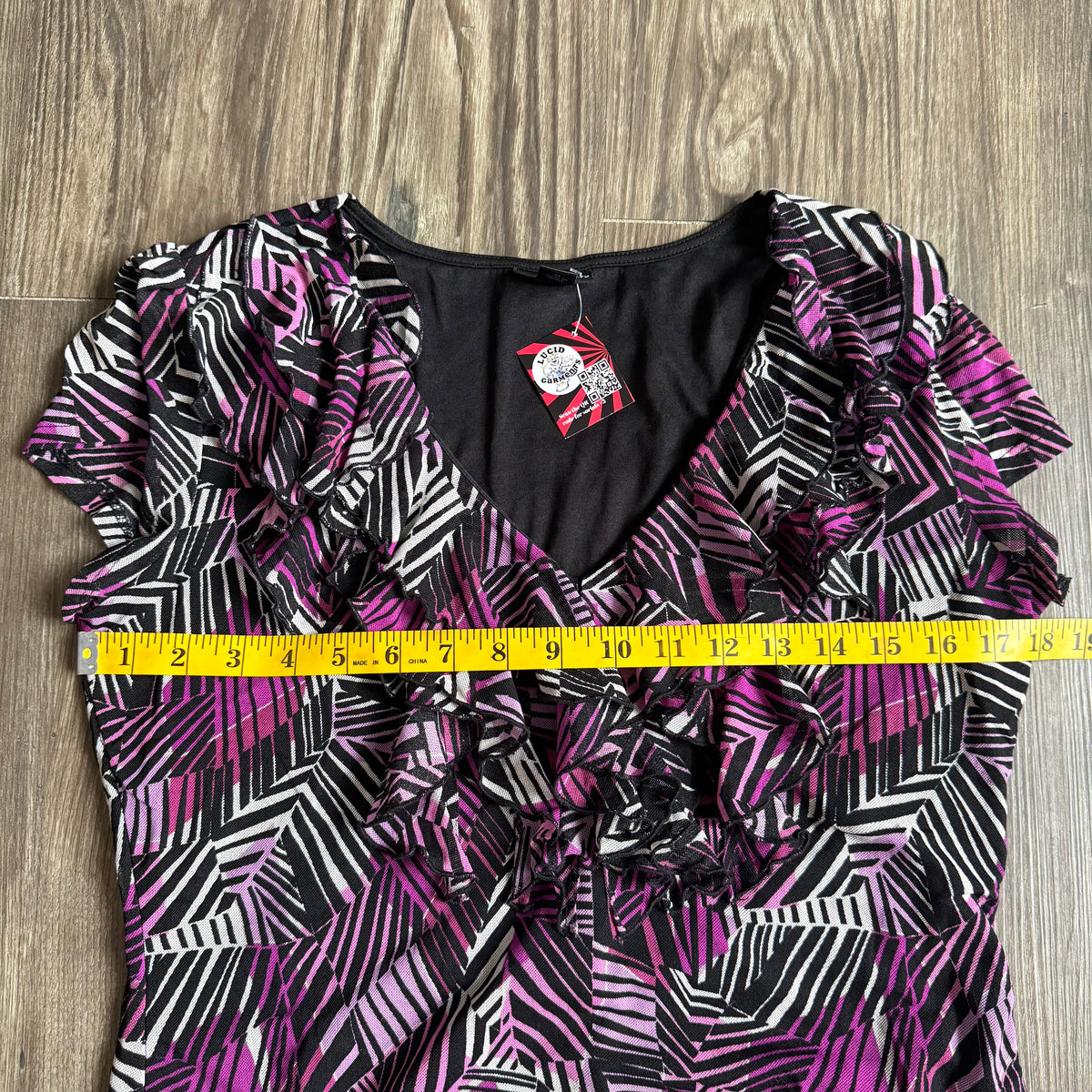 East 5th office ruffled top