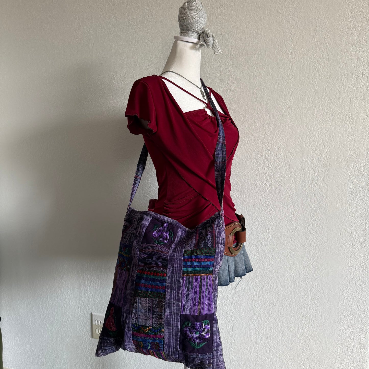 Mexican patchwork crossbody bag