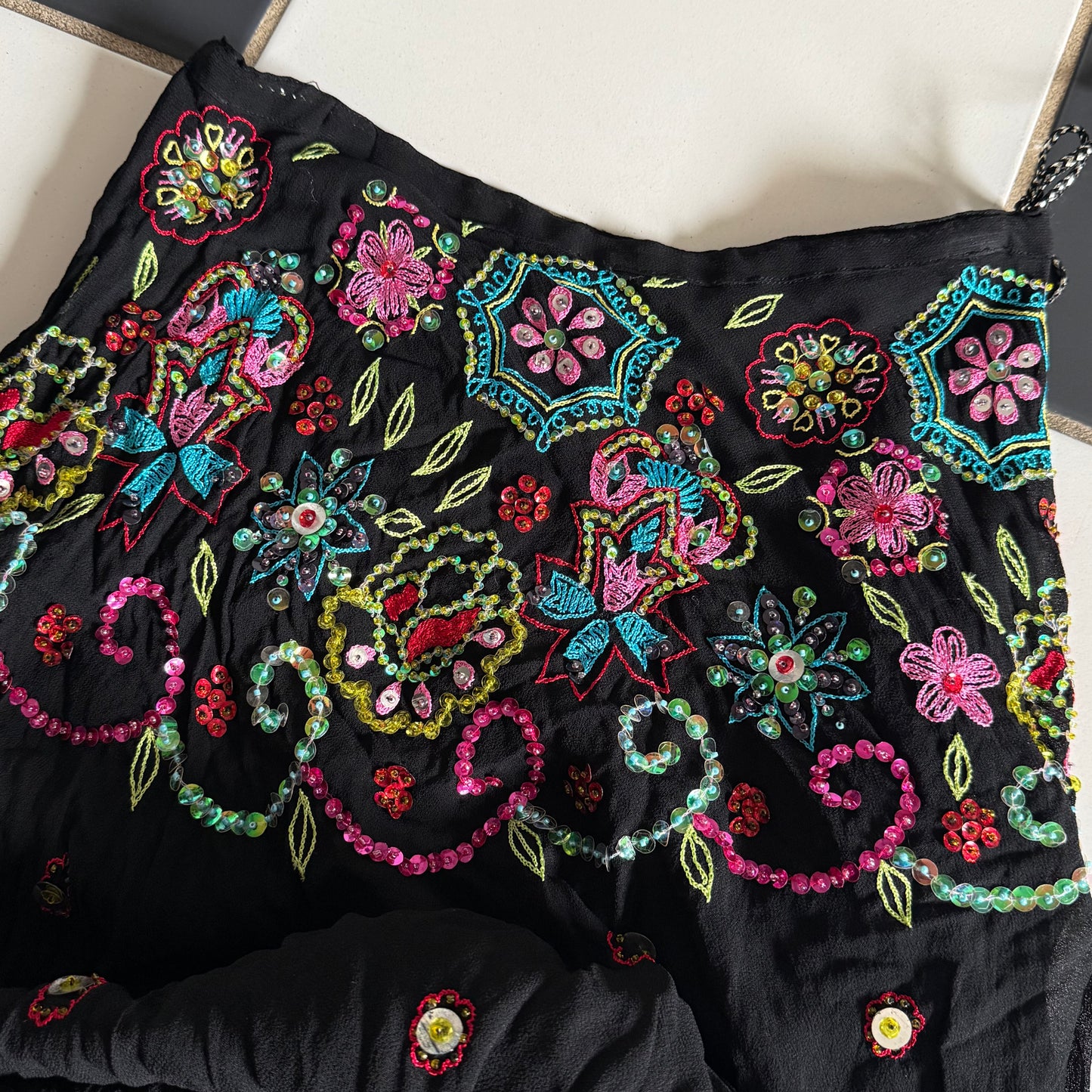Insane fairy flower beaded maxi