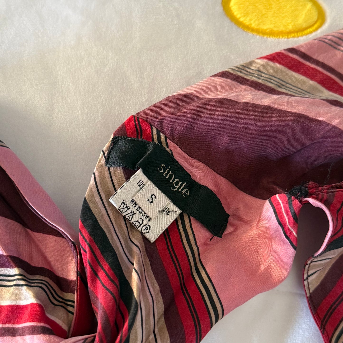 Club striped pink halter top