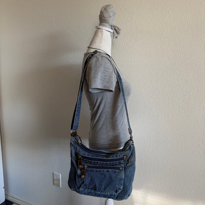 Denim crossbody bag