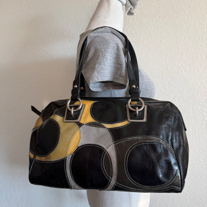 Coach monogram shoulder bag