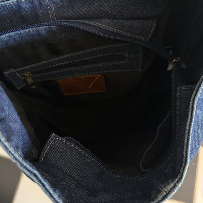 Jean shoulder tote bag