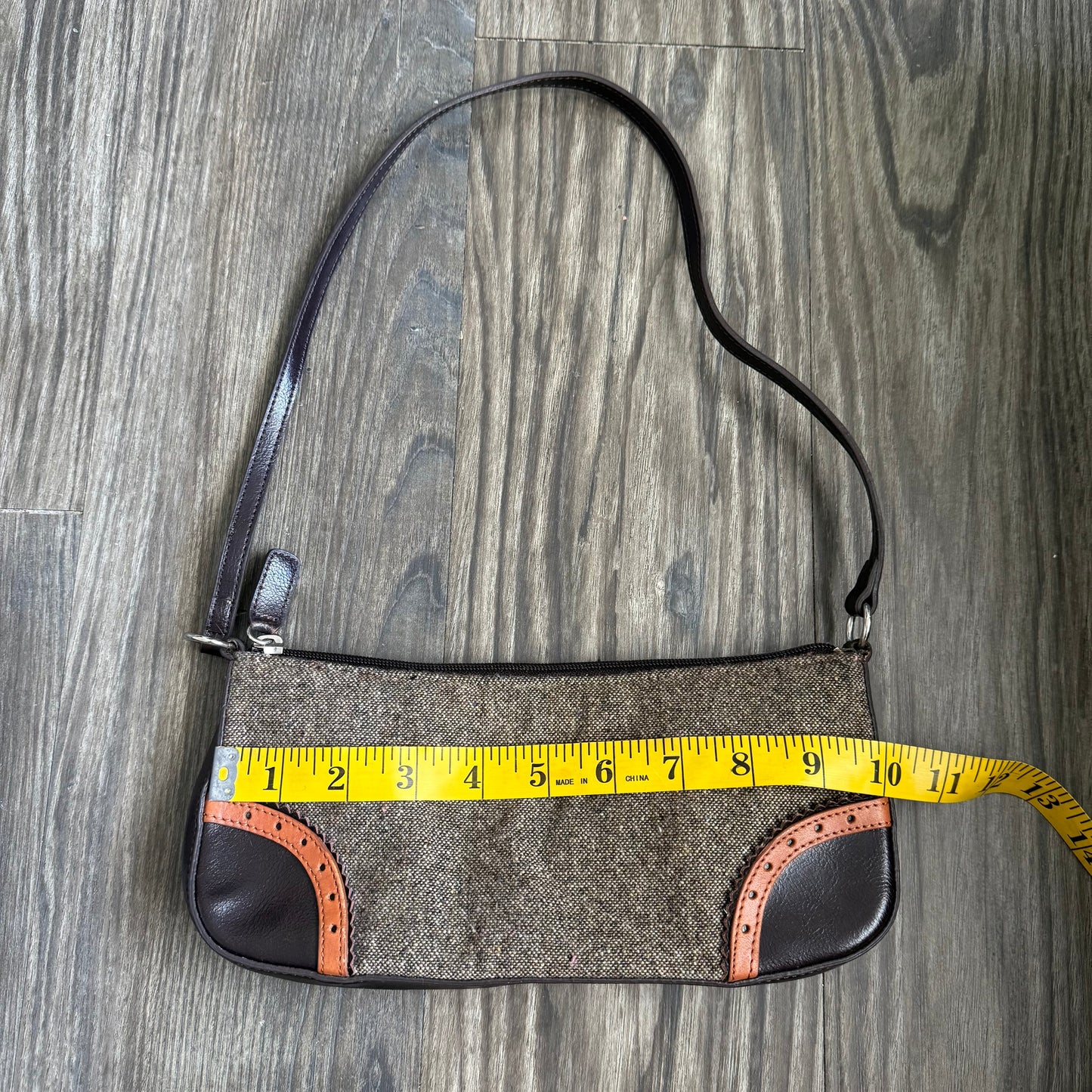 Express brown shoulder bag
