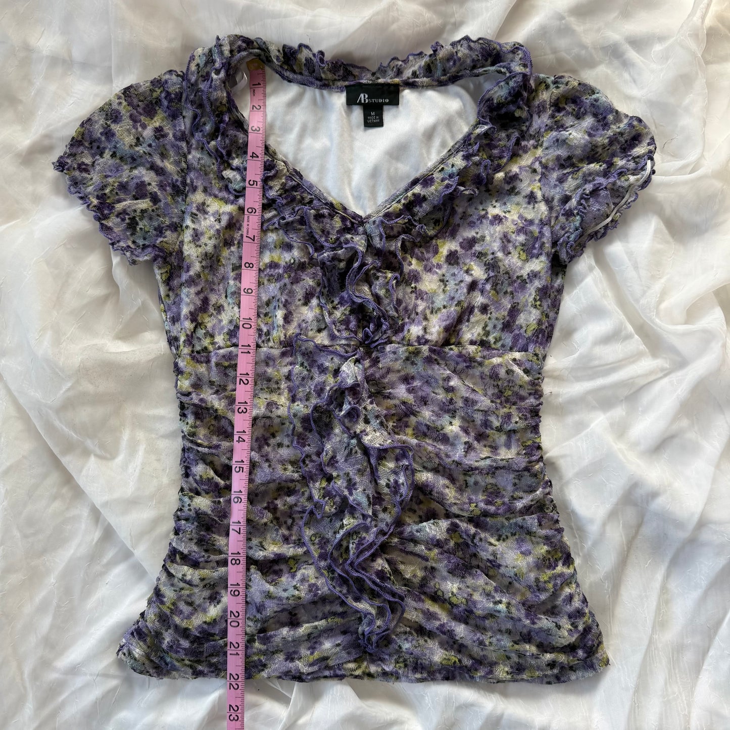 Fairy flower ruffle blouse