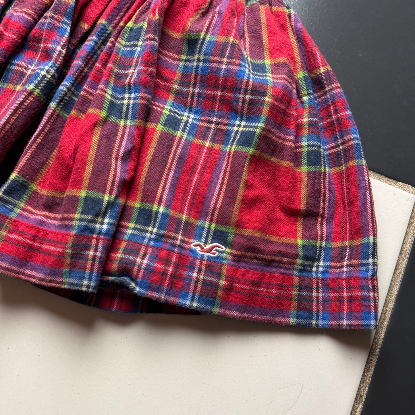 Hollister gingham skirt