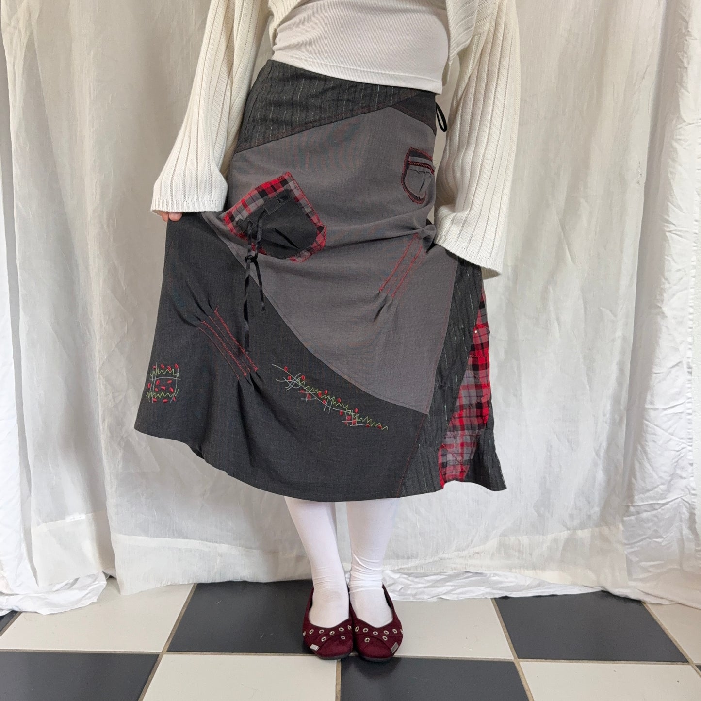 Euro grunge maxi skirt