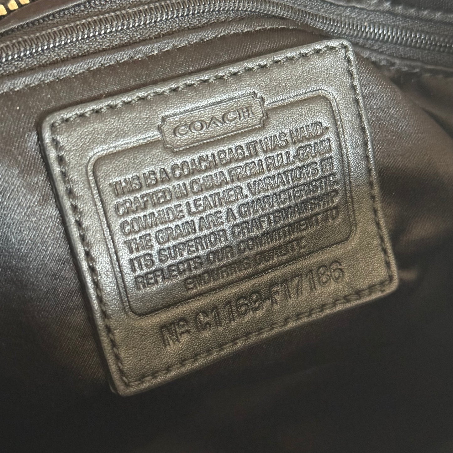 Coach monogram shoulder bag