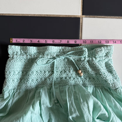 Aqua faded boho maxi