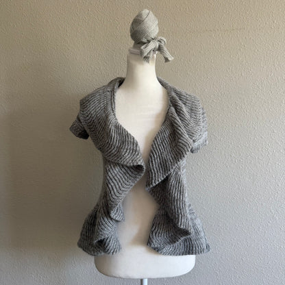 Grey Fairy ruffle cardigan