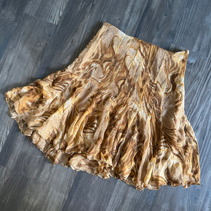 Chloe’s brown flowy skirt