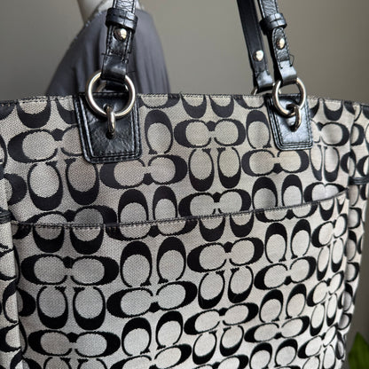 2000s coach signature canvas bag