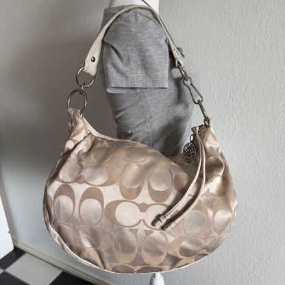 Coach signature hobo shoulder bag