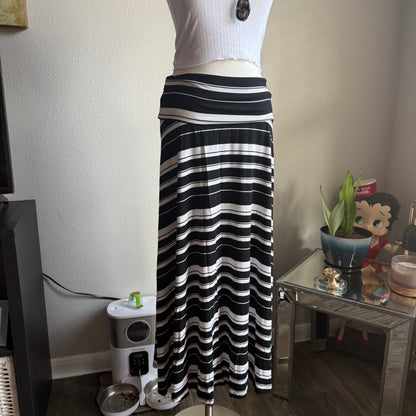 Misty’s striped maxi skirt