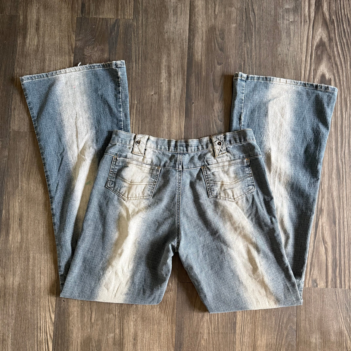 Erica’s faded mid rise jeans