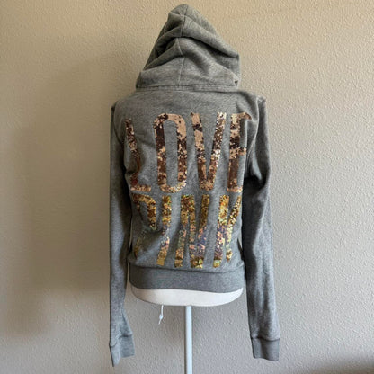 Love Pink sequin zip up