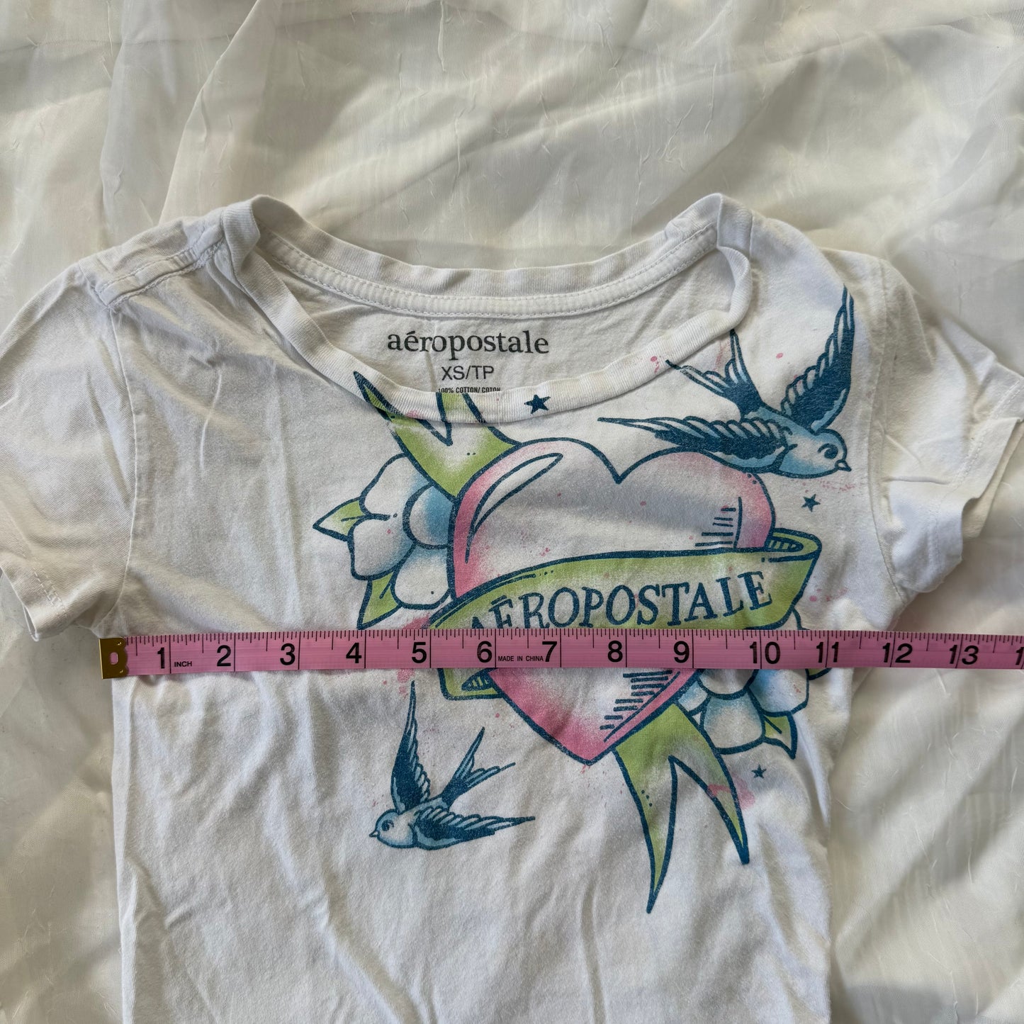 Aeropostale heart winged top