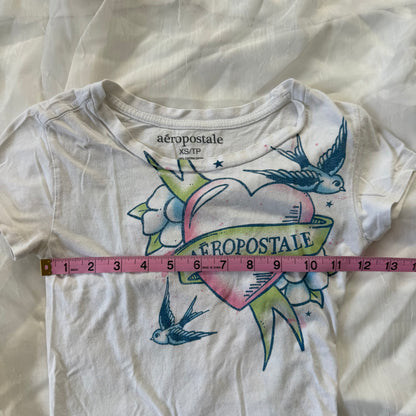 Aeropostale heart winged top
