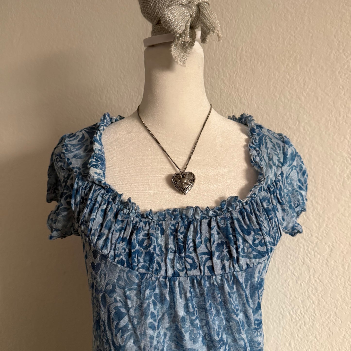 Blue flower cottage babydoll
