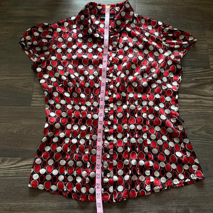 Marianne polka dot button up