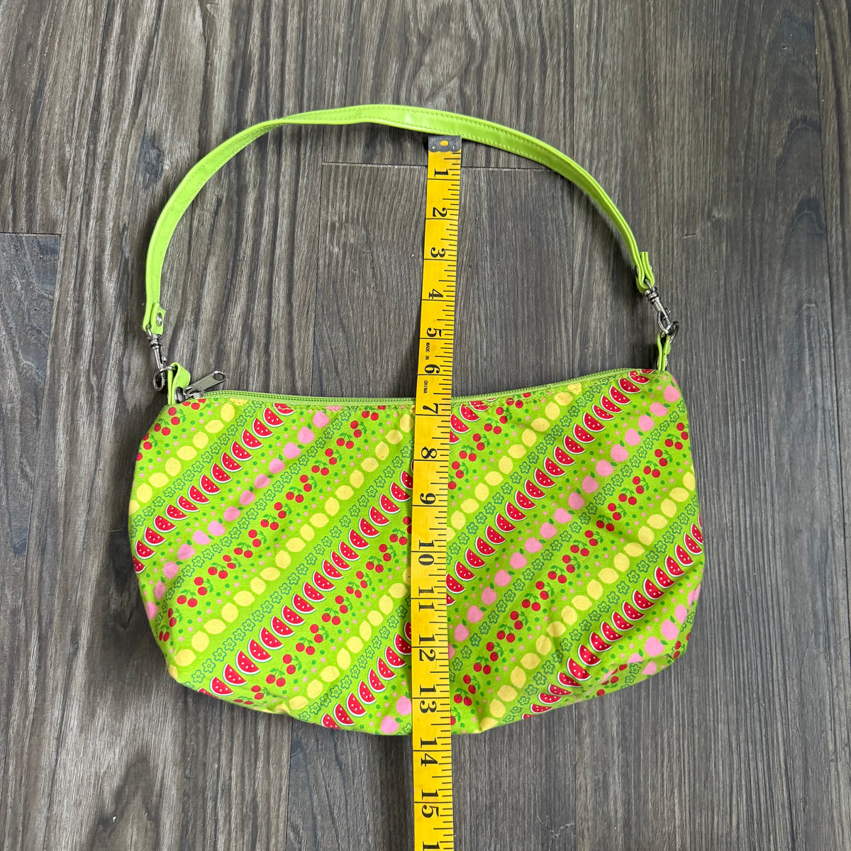 Sophie’s fruity green shoulder bag