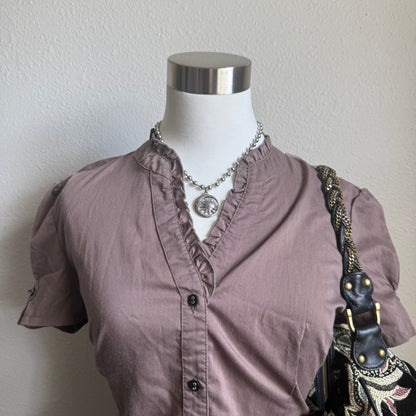 Alice’s button up top