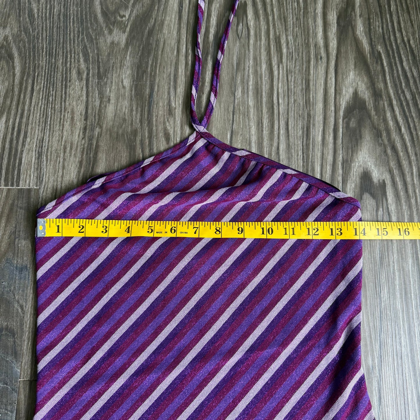 2000s Express striped halter top