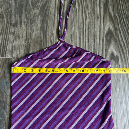 2000s Express striped halter top