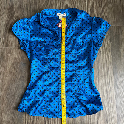 Polka dot babydoll button up