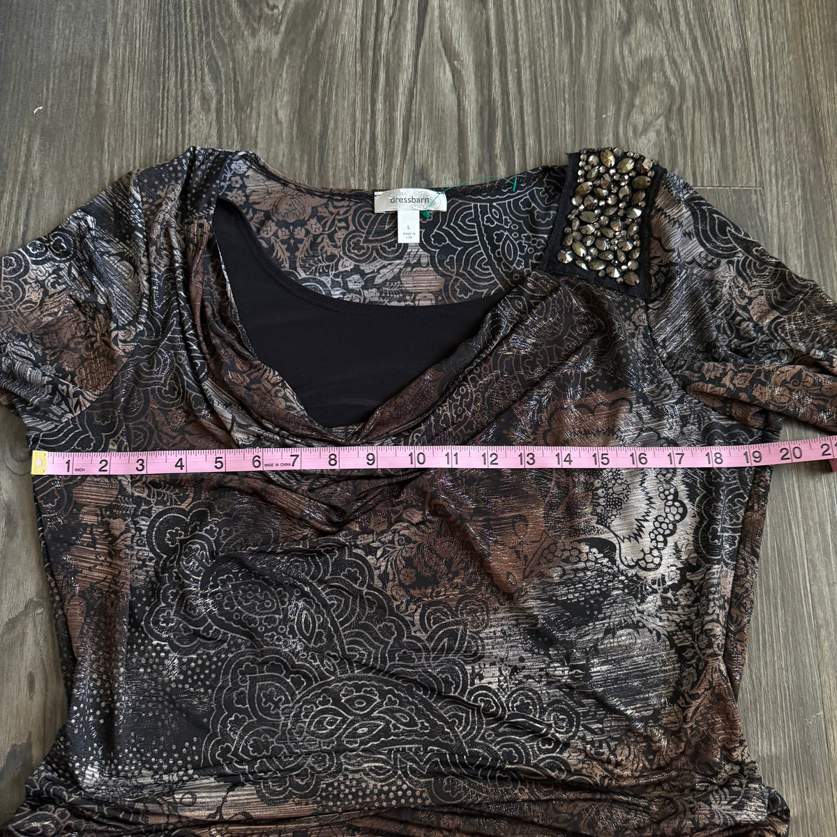 Tuscan grunge sleeved top