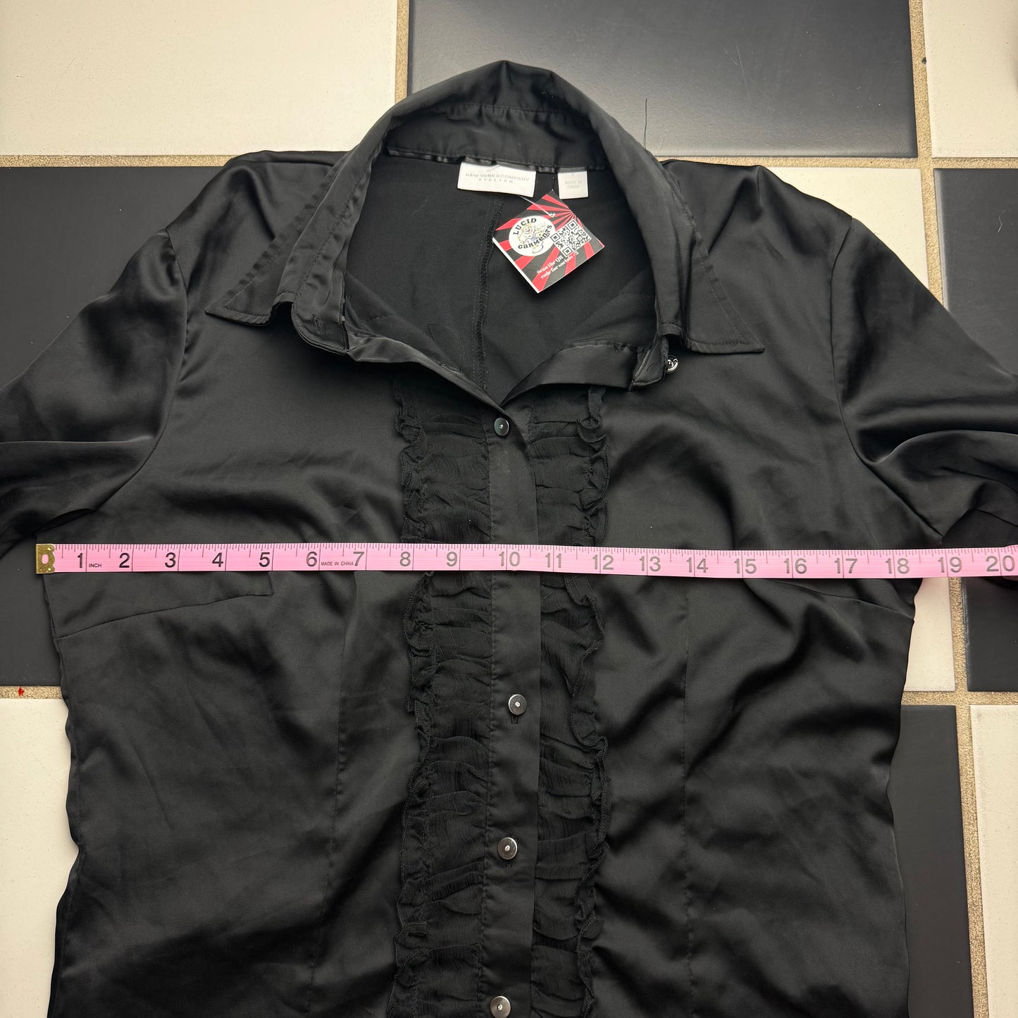 Office siren ruffle longsleeve