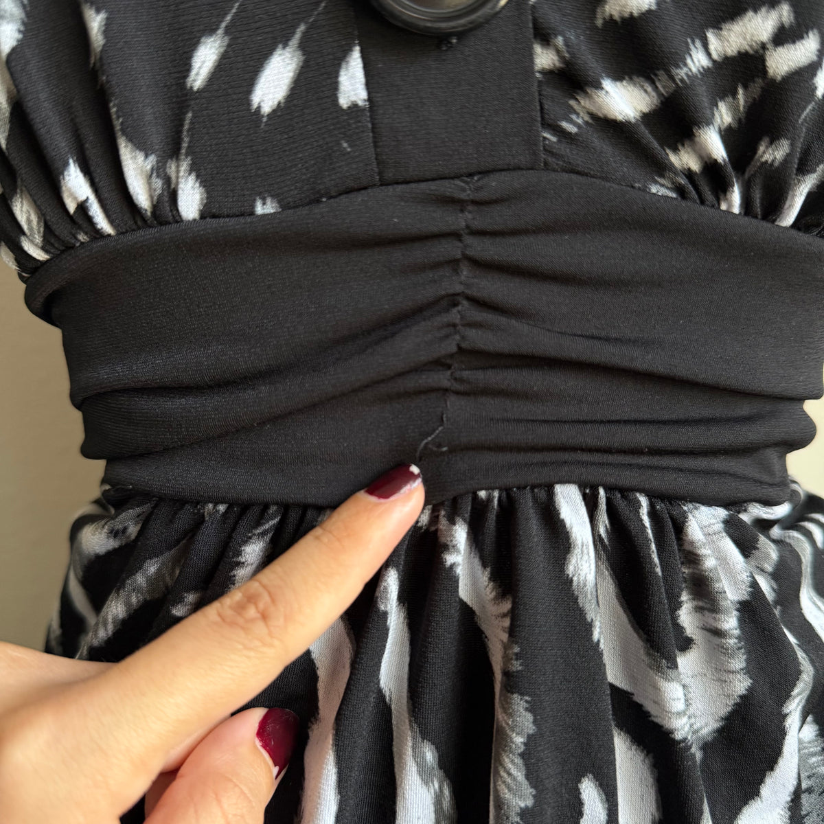 Tiger print babydoll top