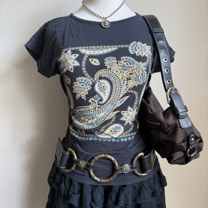 Paisley basic tee