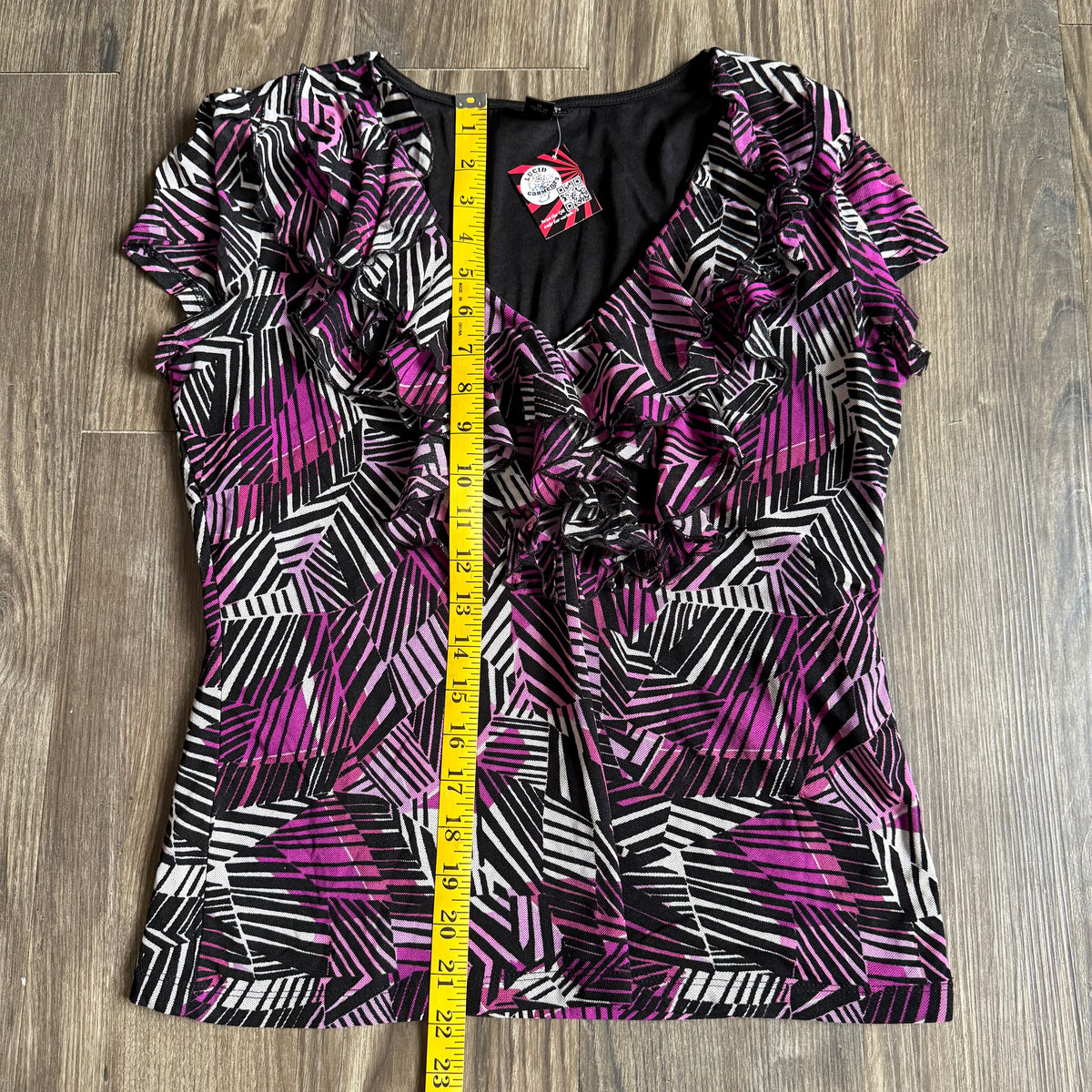 East 5th office ruffled top