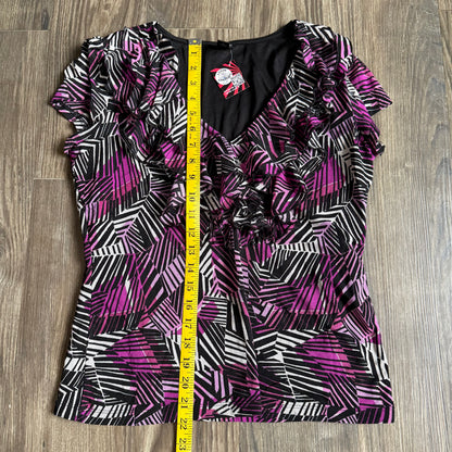 East 5th office ruffled top