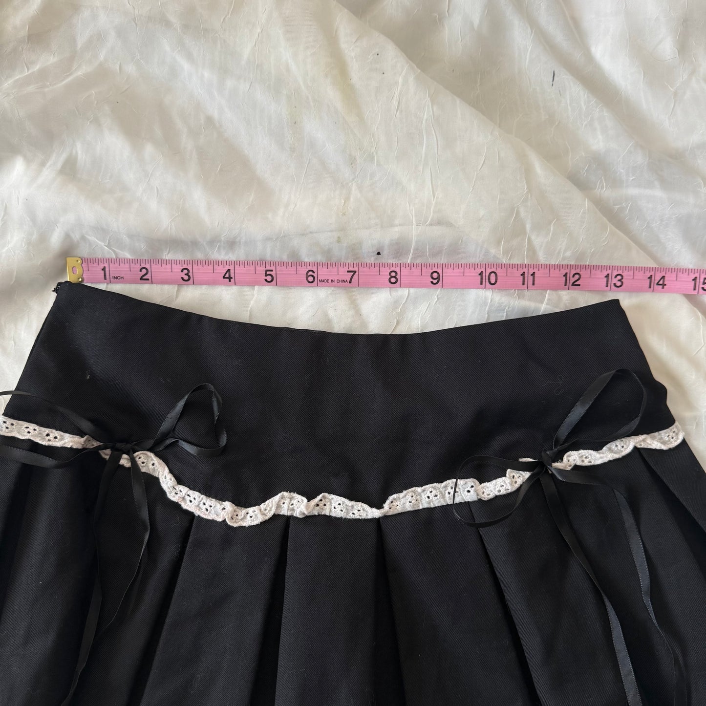 Pleated babydoll skirt