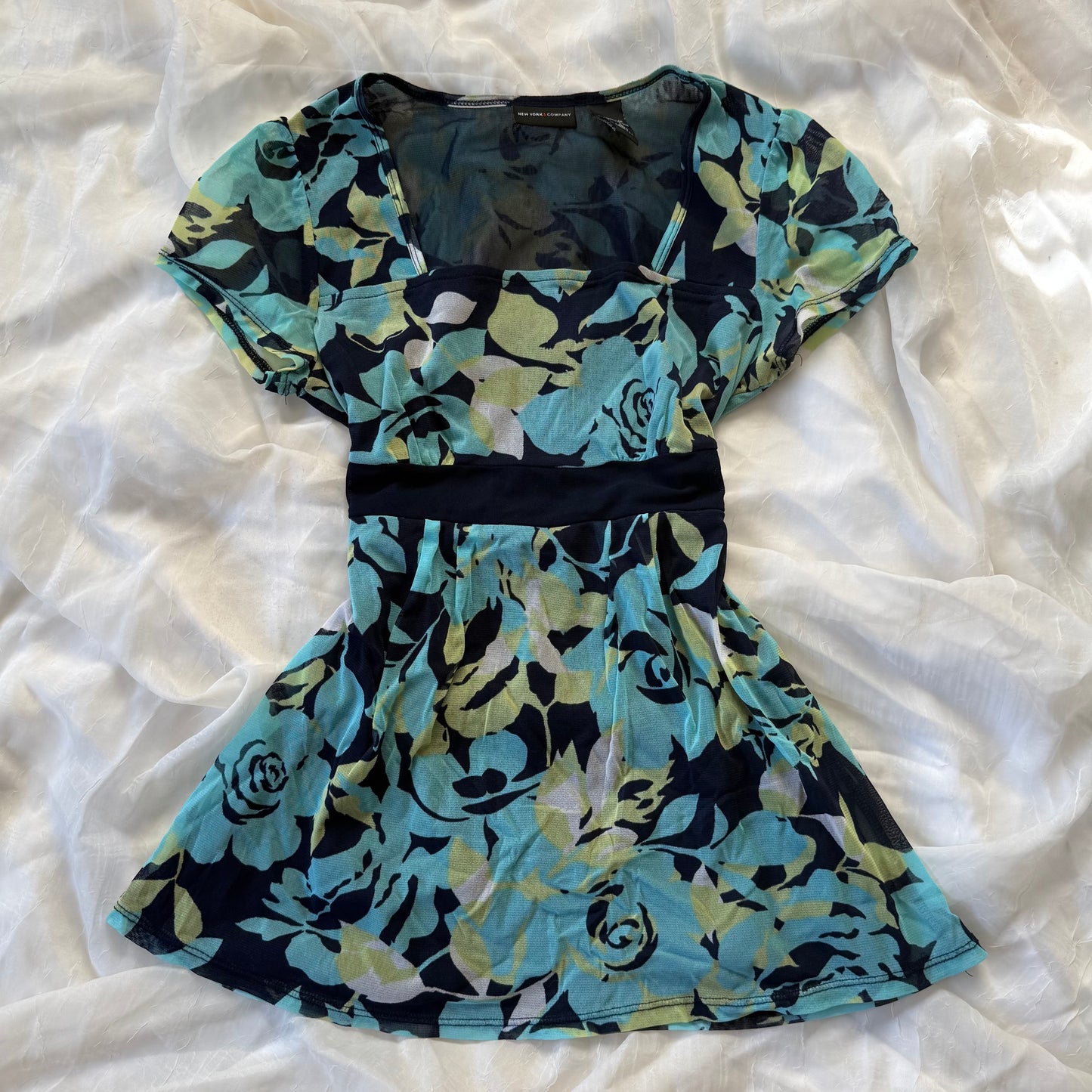 NYC boho flower babydoll top
