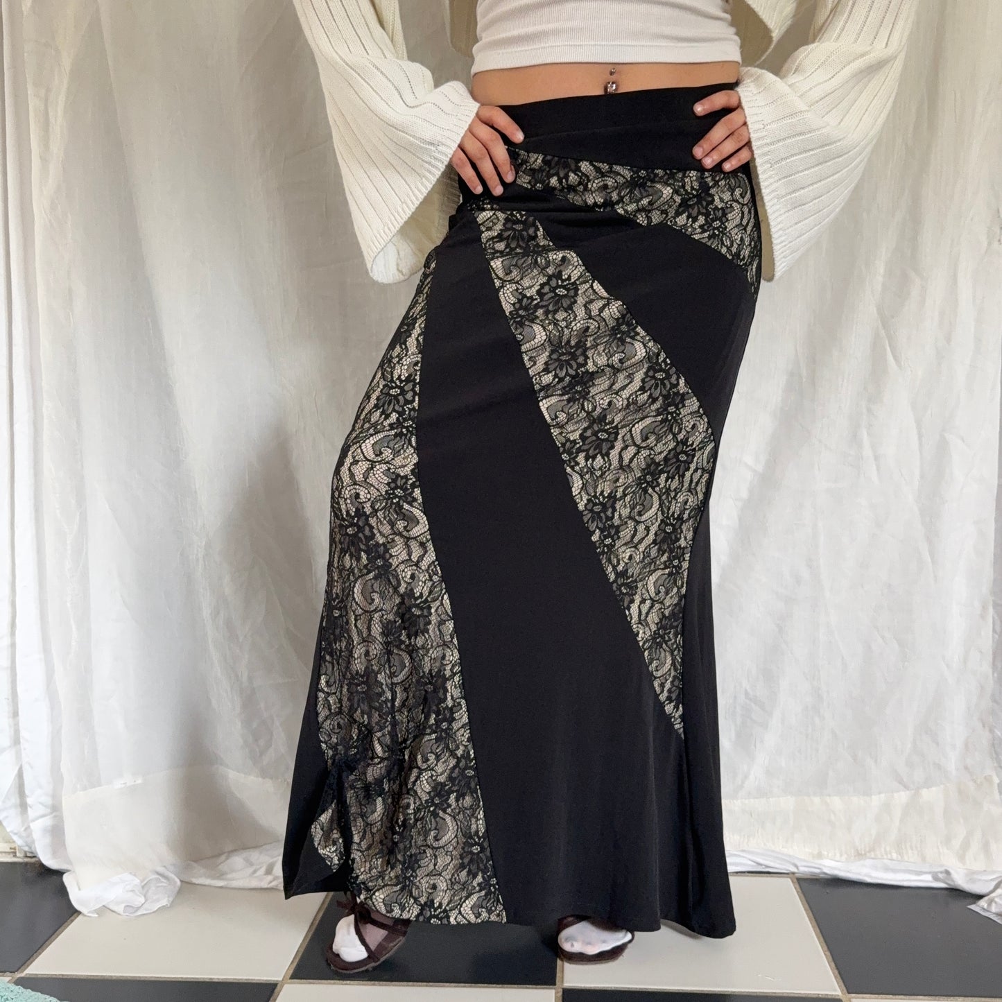 Evening lace maxi