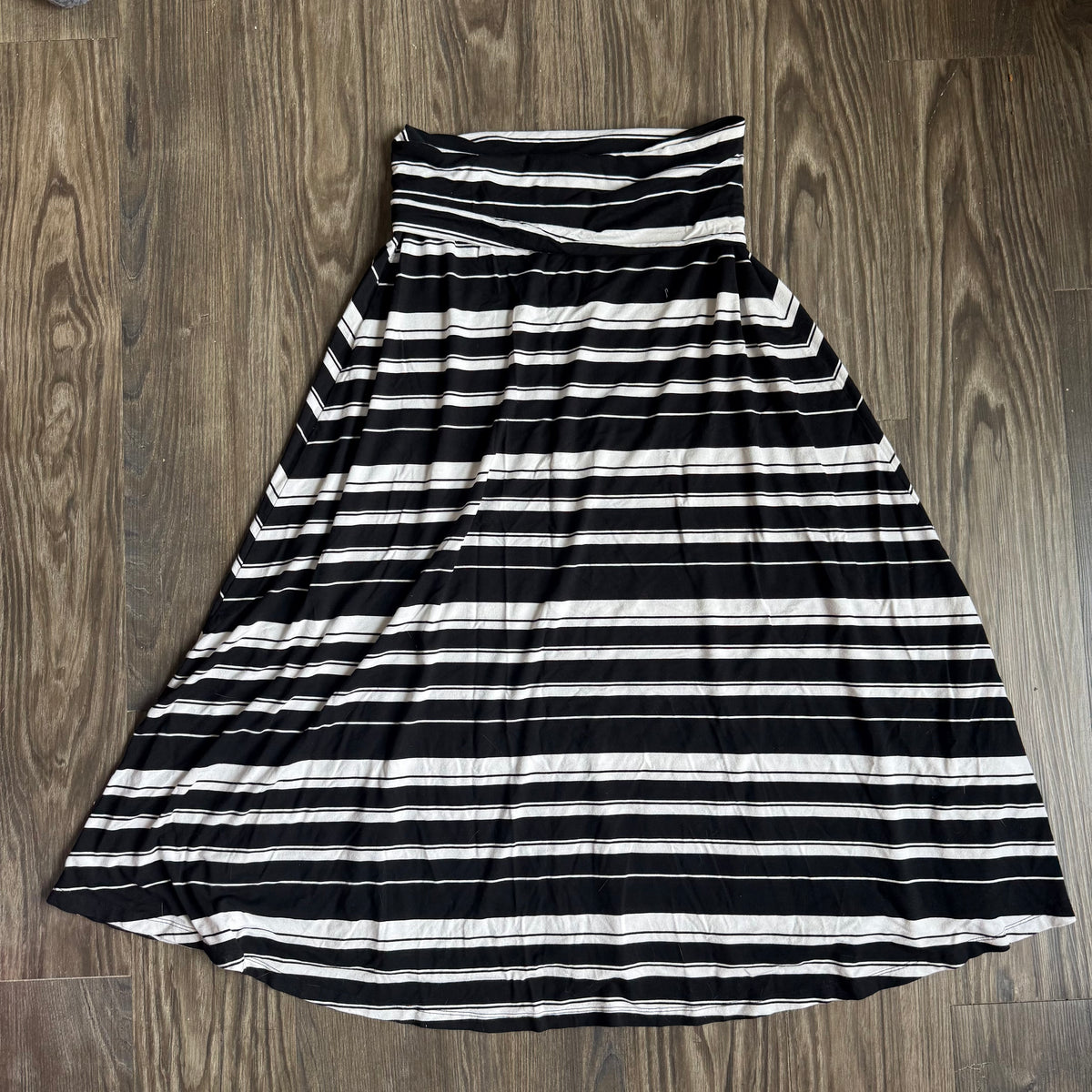Misty’s striped maxi skirt