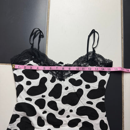 Cow print tank top