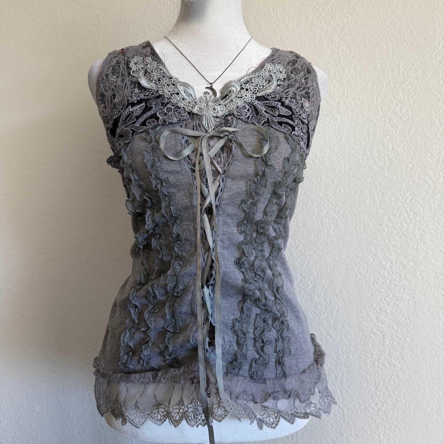 Fairy grunge ruffle top