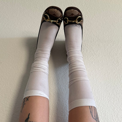 Coach brown wedge heels