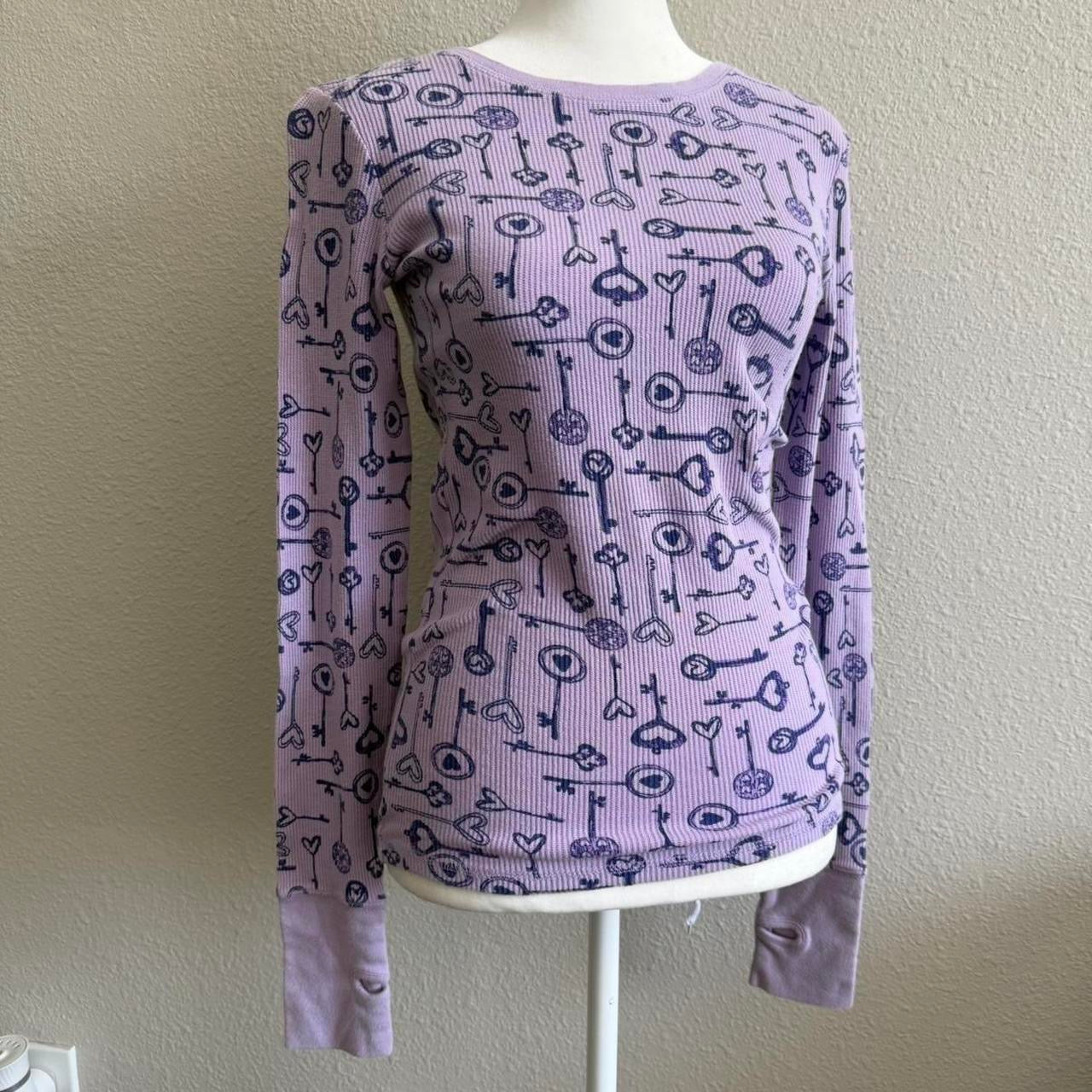 Lilac heart thermal longsleeve