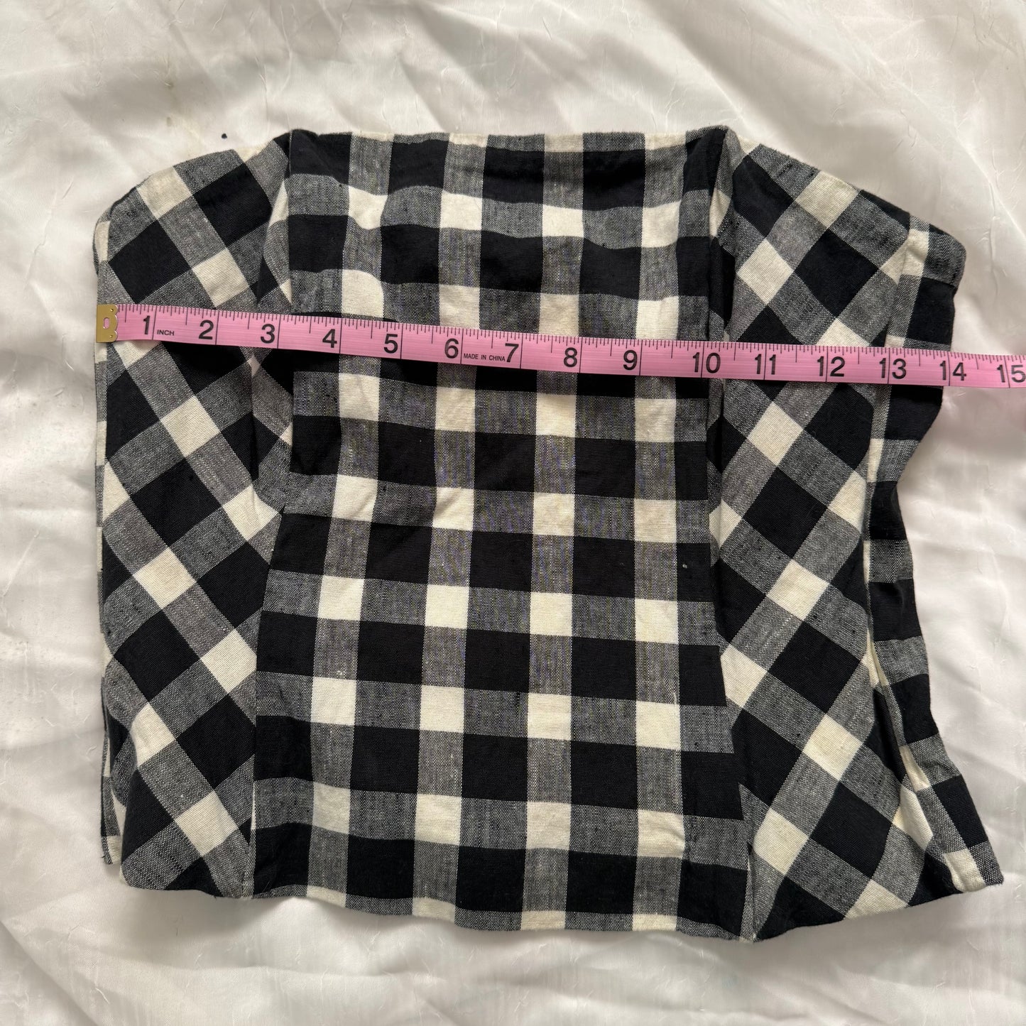 Checkered tube top